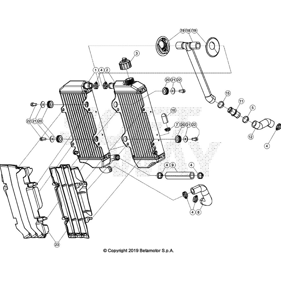 Beta RX300 24 Kühlsystem Ersatzteile